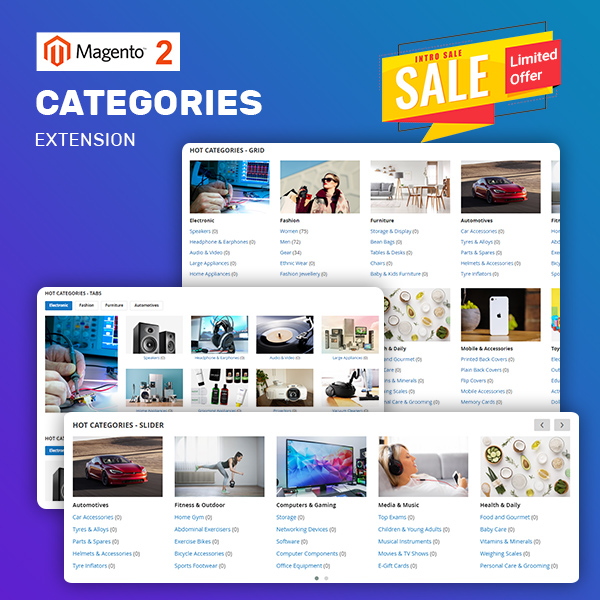 magento 2 categories extension