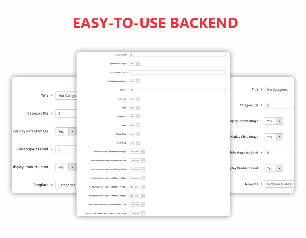 magento 2 categories backend