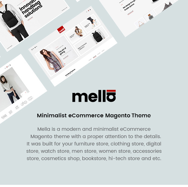 Mella - Minimalist eCommerce Magento 2 Theme