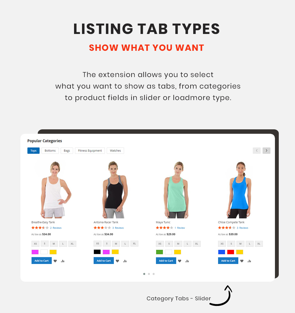 magento 2 product listing tabs