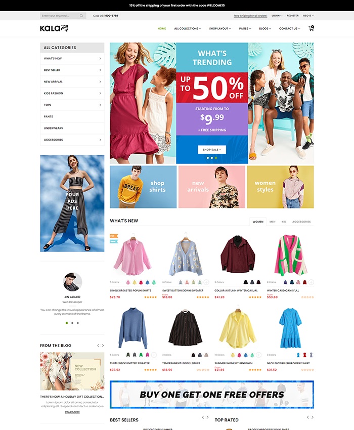 15+ Best Selling Shopify Themes – Shopify Templates in 2022