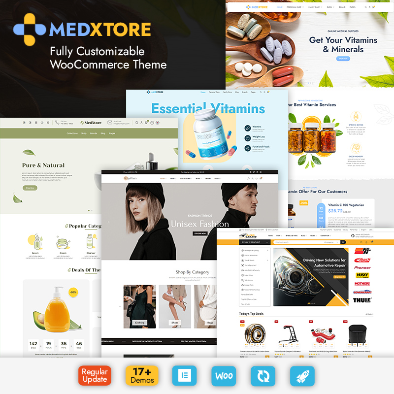 MedXtore – Responsive Multipurpose Elementor WooCommerce WordPress Theme