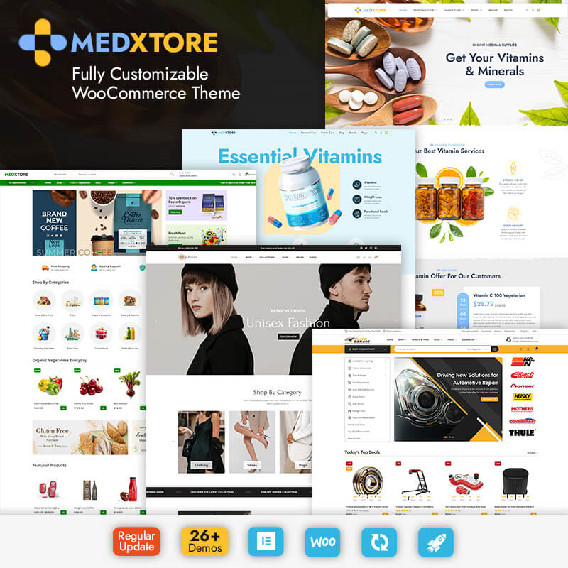 MedXtore – Responsive Multipurpose Elementor WooCommerce WordPress Theme