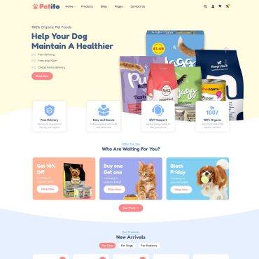 Pets Supplies WooCommerce Theme