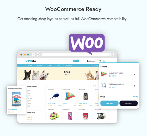 Petito – Animals and Pets Store WooCommerce Theme