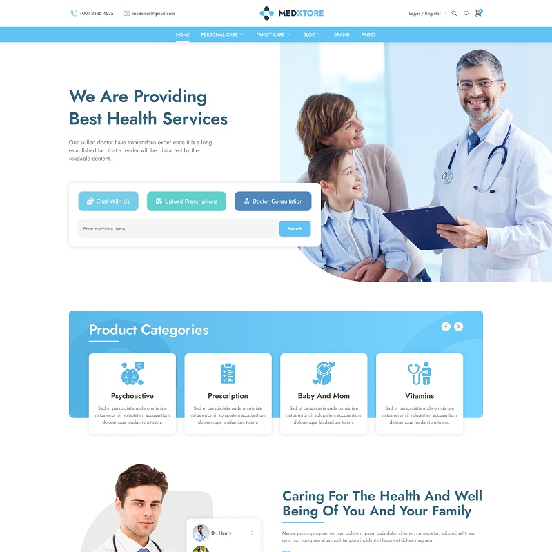 Healthcare Center WordPress Theme