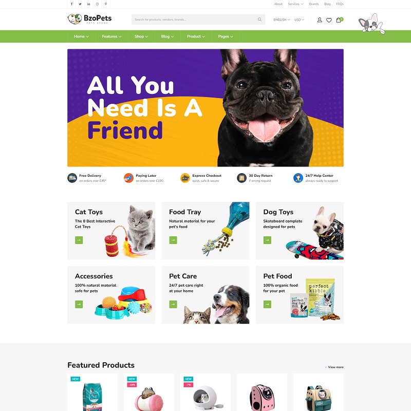 Pet Store & Accessories Shopify Theme