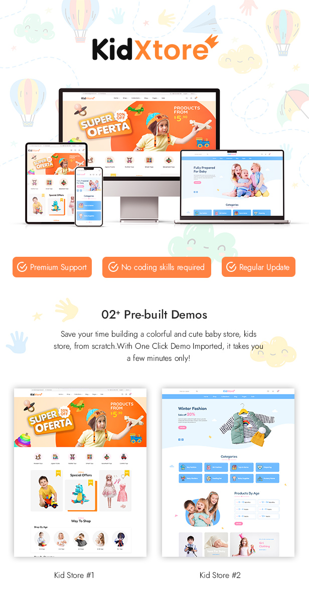 KidXtore - Baby Shop and Kids Store WooCommerce Theme - 5