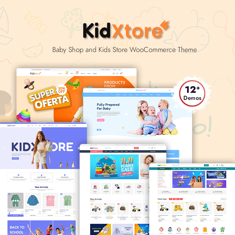 KidXtore - Baby Shop and Kids Store WooCommerce WordPress Theme