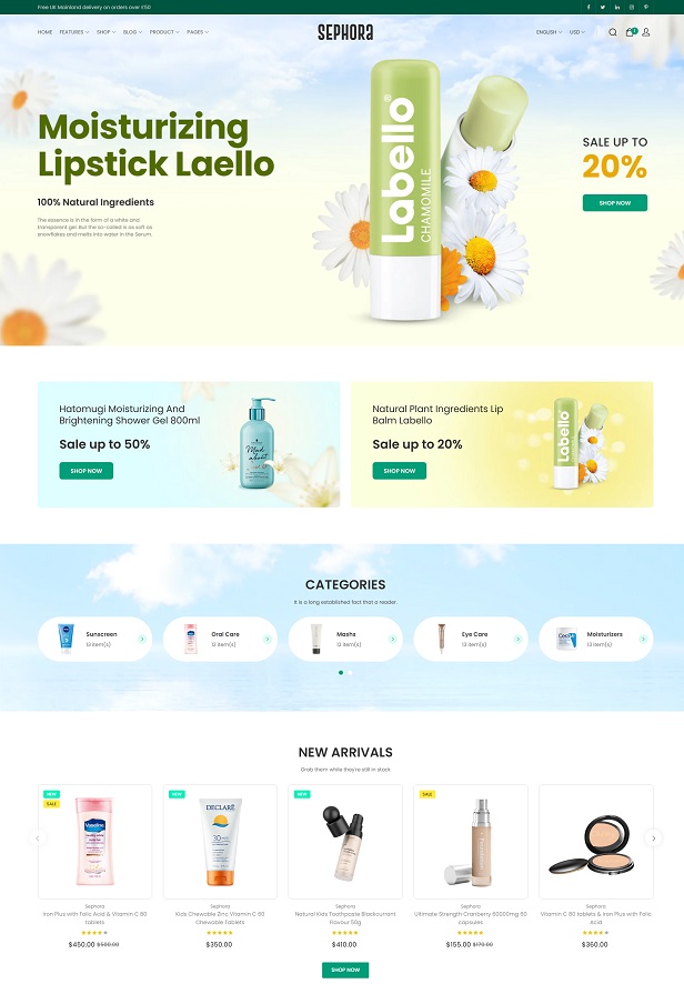 Sephora - Shopify 2.0 Beauty Cosmetic Theme