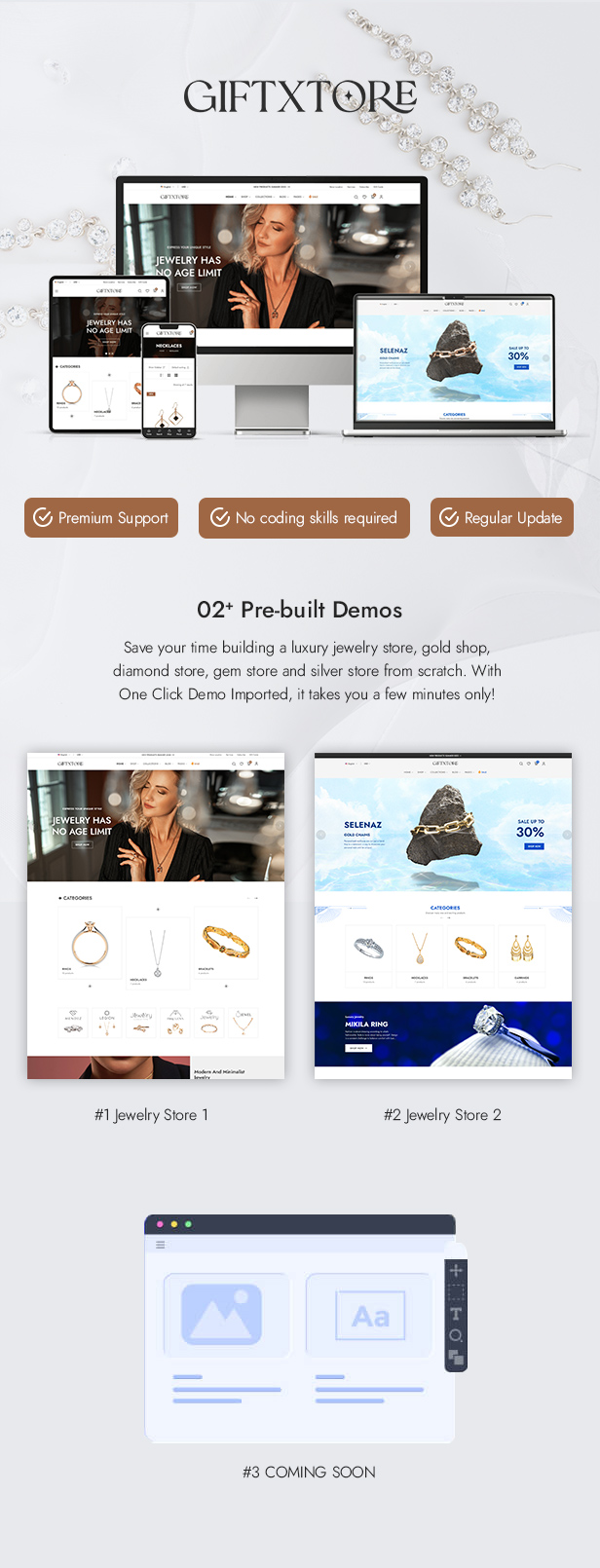 GiftXtore - Jewelry Elementor WooCommerce WordPress Theme - 5