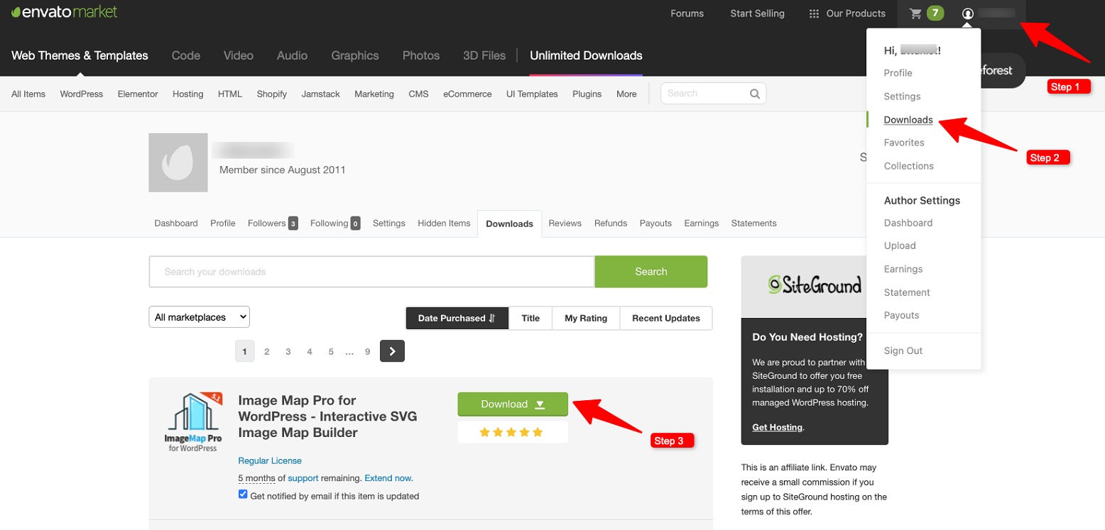 How to find your Envato purchase code