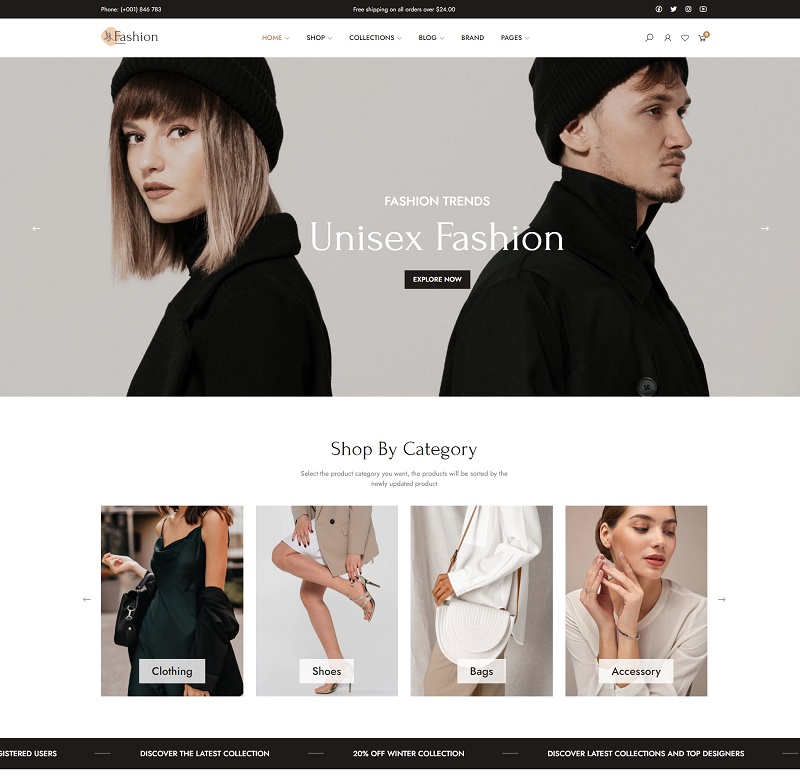 Clothes and Fashion WooCommerce Theme