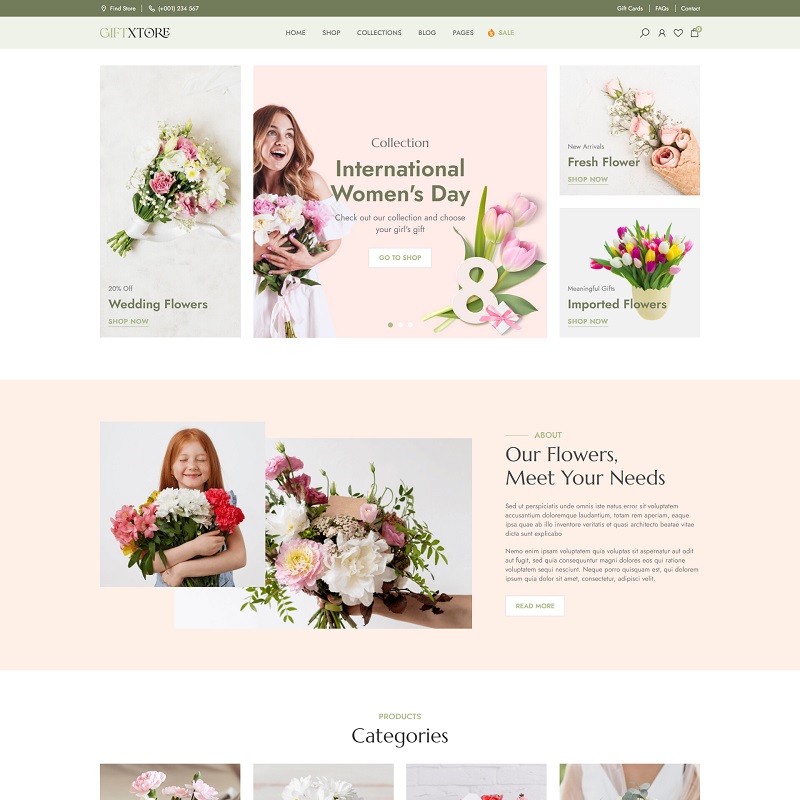 Florist and Flower Shop WooCommerce Theme