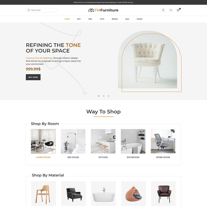TMFurniture - Interior and Furniture Store Shopify 2.0 Theme