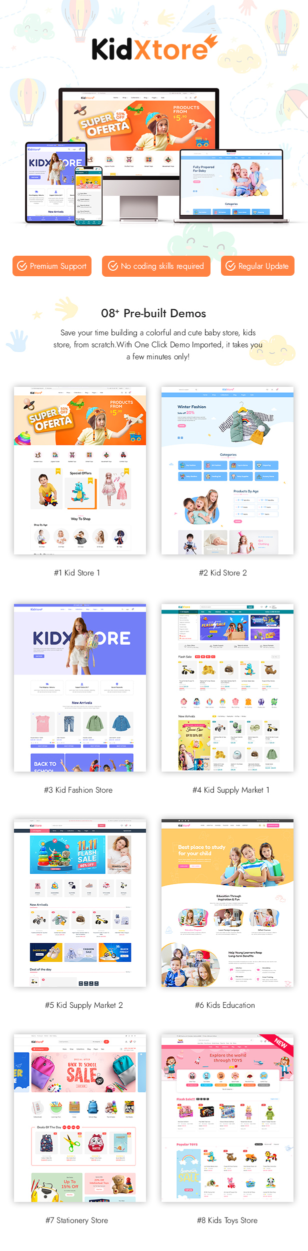 KidXtore - Baby Shop and Kids Store WooCommerce Theme - 6