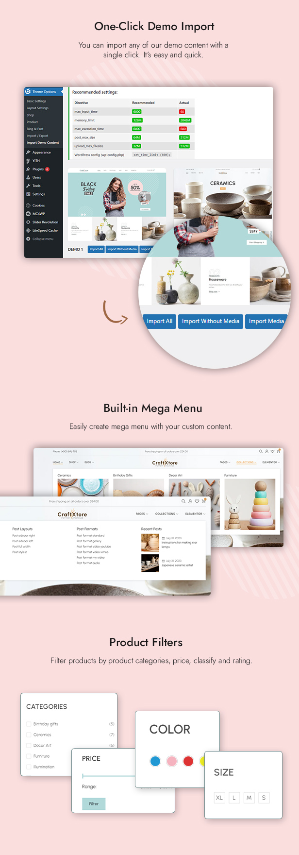 CraftXtore - Handmade, Ceramics and Pottery Shop WooCommerce Theme