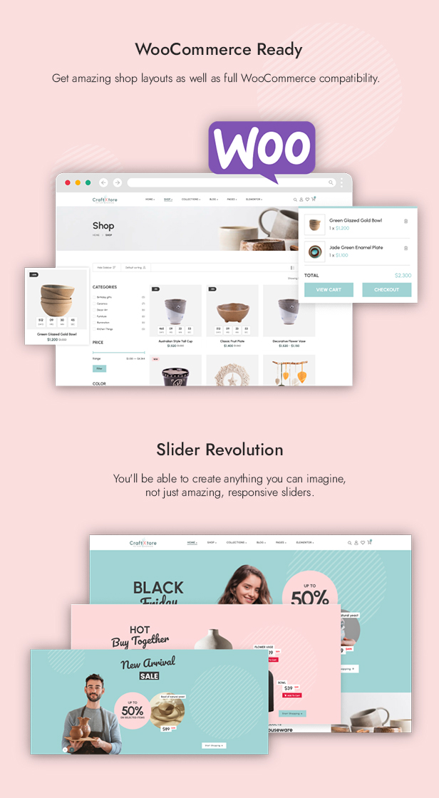 CraftXtore - Handmade, Ceramics and Pottery Shop WooCommerce Theme