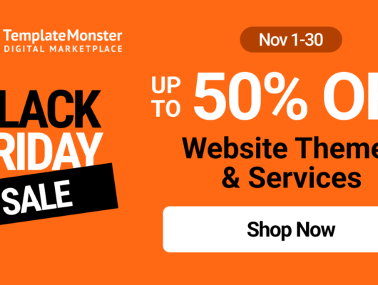 TemplateMonster Black Friday Sale - Buy Shopify Templates 50% OFF