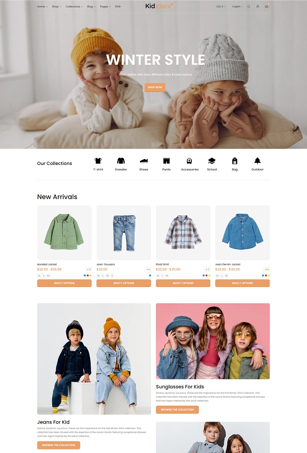 Kids Clothing Store WooCommerce WordPress Theme