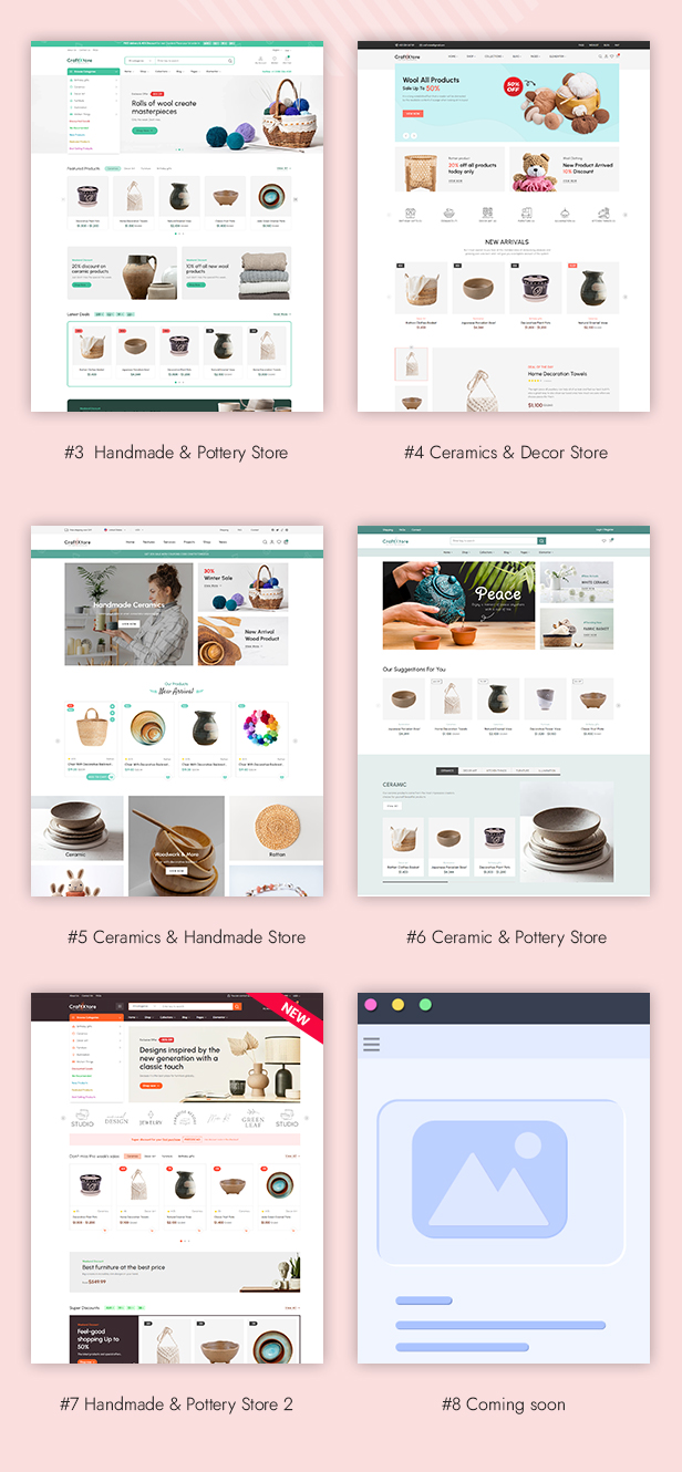 CraftXtore - Handmade, Ceramics and Pottery Shop WooCommerce Theme - 3