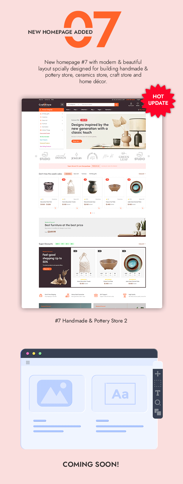CraftXtore - Handmade, Ceramics and Pottery Shop WooCommerce Theme - 1