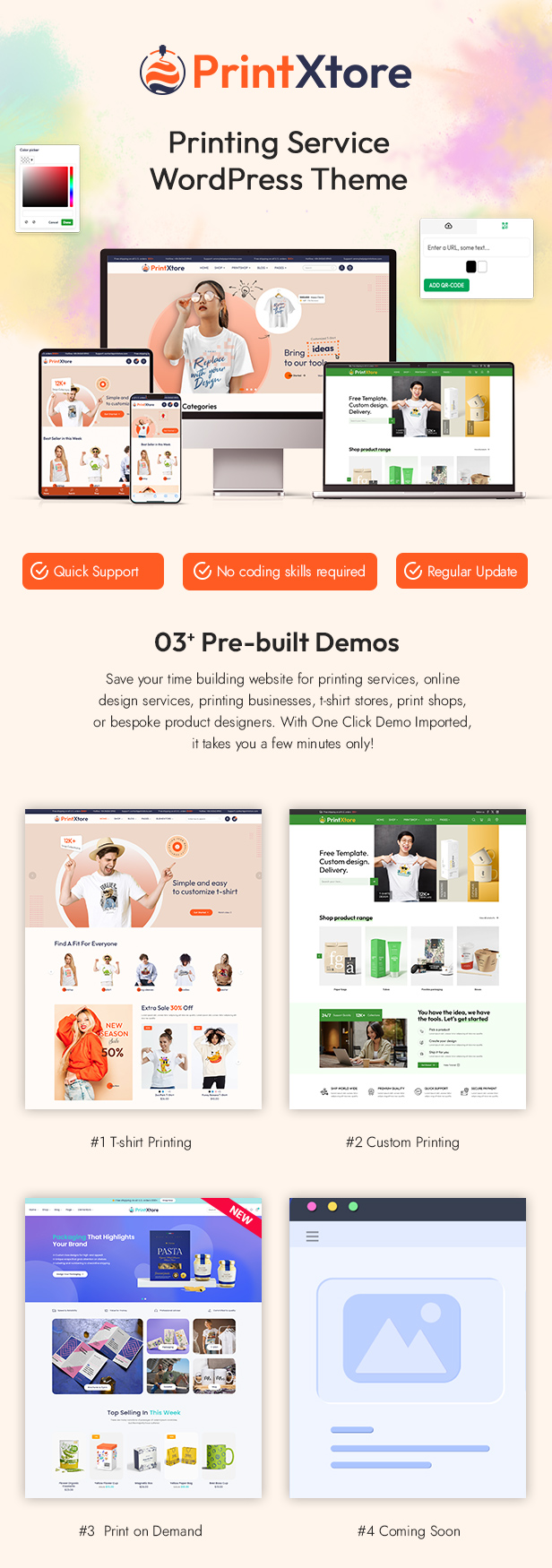PrintXtore – Printing Services & Design Online WordPress WooCommerce Theme - 2