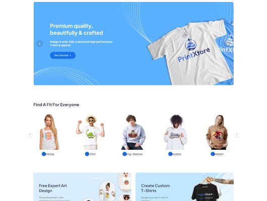 T-Shirt & Apparel Printing WordPress WooCommerce Theme