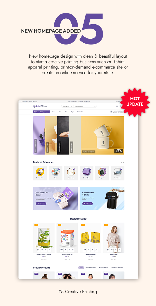 PrintXtore – Printing Services & Design Online WordPress WooCommerce Theme - 1