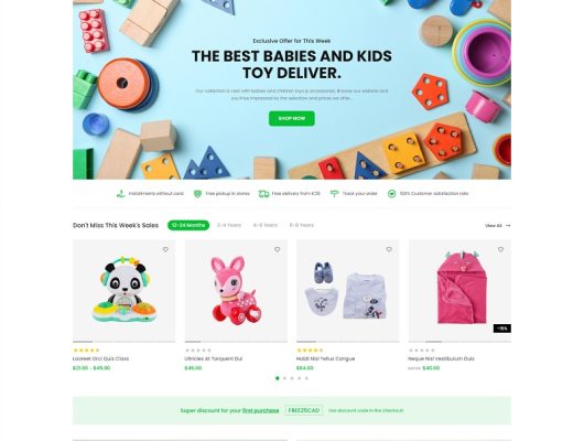 Kids Toys & Accessories WooCommerce WordPress Theme