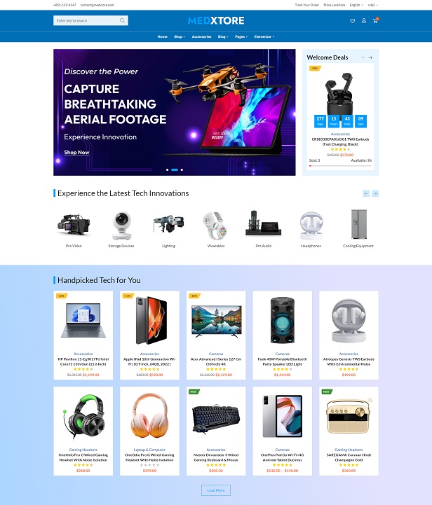 Electronics Shop WordPress WooCommerce Theme