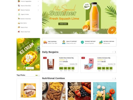 Grocery & Organic Store WordPress WooCommerce Theme