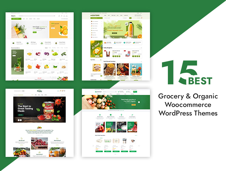 15+ Best New Grocery & Organic Woocommerce WordPress Themes