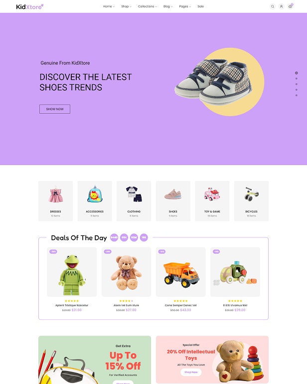 Responsive Kids Store WooCommerce WordPress Theme