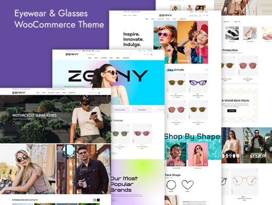 Zenny - Responsive Glasses & Eyewear WooCommerce WordPress Theme