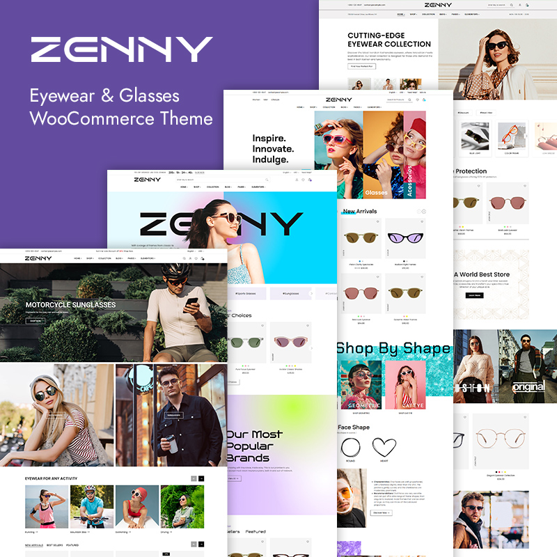 Zenny - Responsive Glasses & Eyewear WooCommerce WordPress Theme