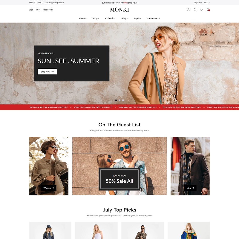 Responsive Fashion and Clothing WooCommerce WordPress Theme