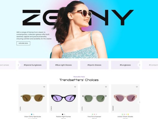 Responsive Eye Glasses Store WooCommerce WordPress Theme
