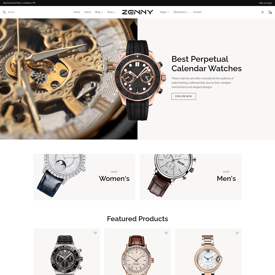 Responsive Jewelry & Watches WooCommerce WordPress Theme