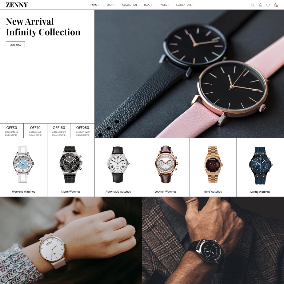 Responsive Accessories & Watch Store WooCommerce WordPress Theme