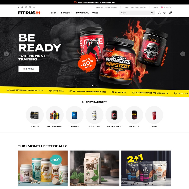 Health Supplement WooCommerce WordPress Theme