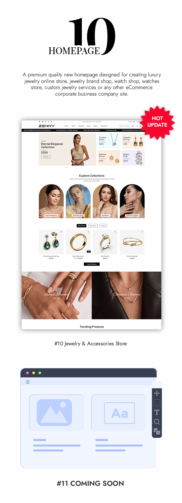 Zenny -  Jewelry, Watches & Glasses Elementor WooCommerce WordPress Theme - 1