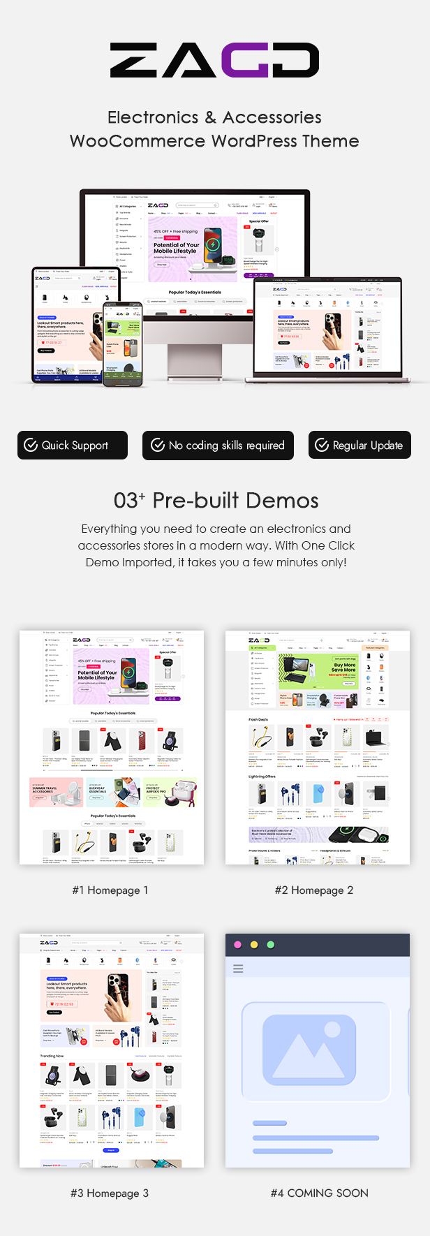 Zagg - Electronics & Accessories WooCommerce WordPress Theme