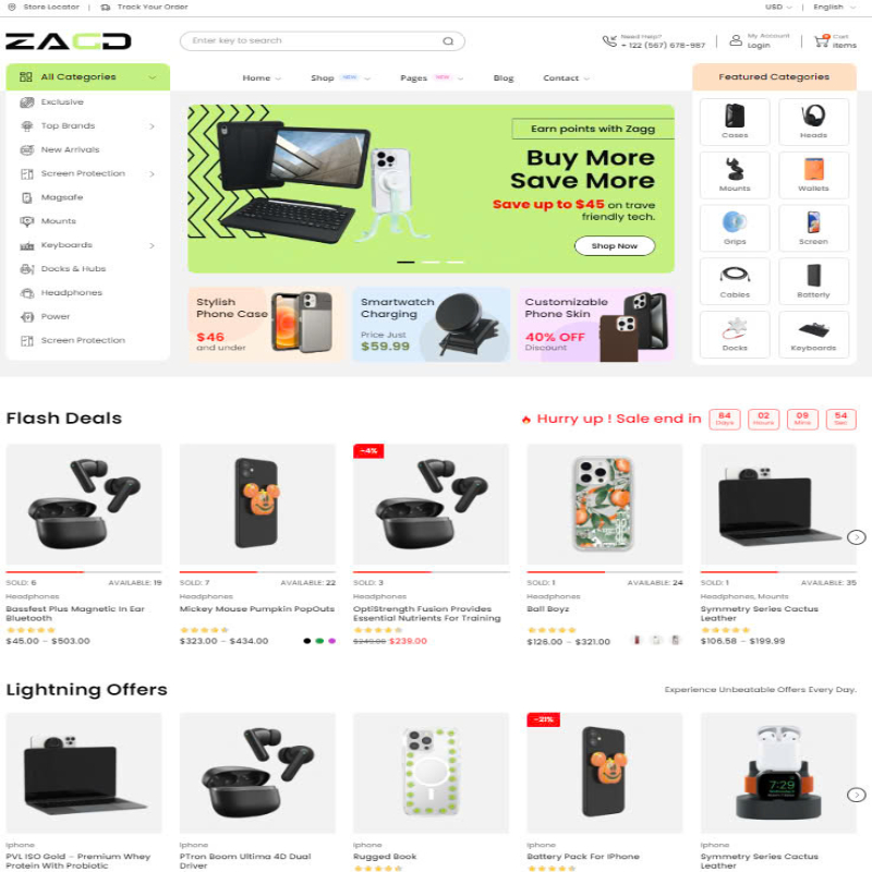 Electronics eCommerce WordPress Theme Responsive