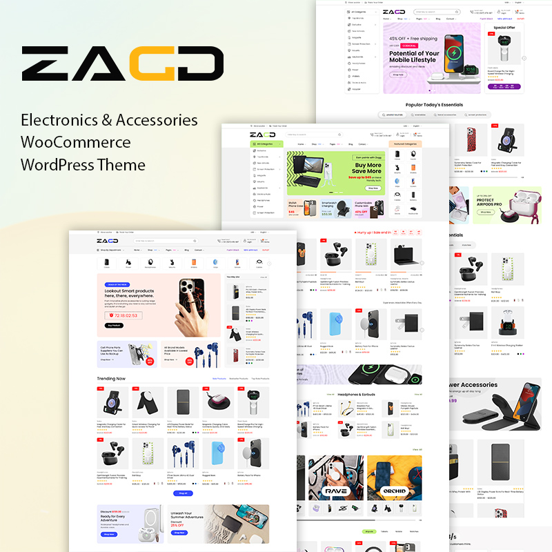 Zagg - Electronics & Accessories WooCommerce WordPress Theme