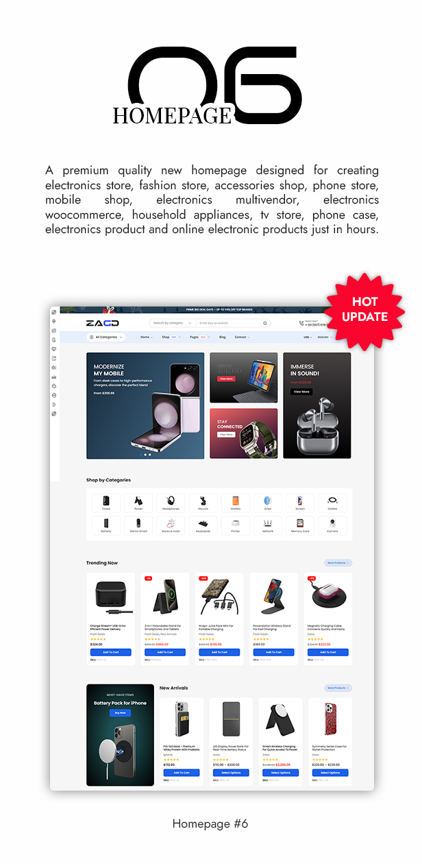 Zagg - Electronics & Accessories WooCommerce WordPress Theme - 1