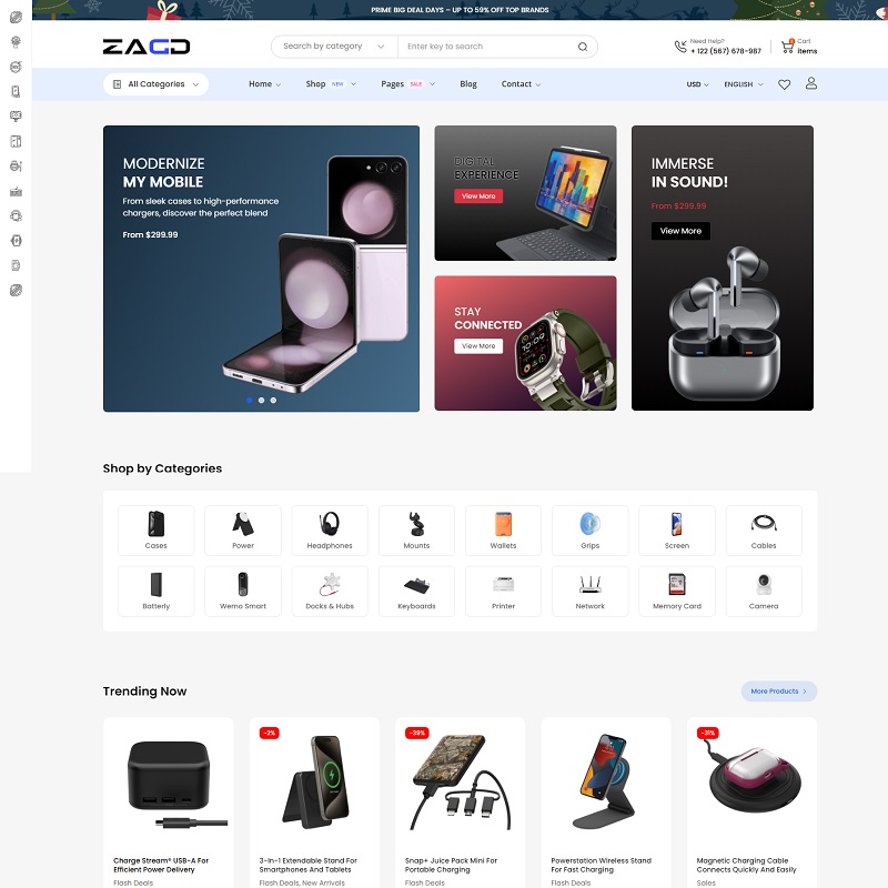 Responsive Mega Electronics WooCommerce WordPress Theme