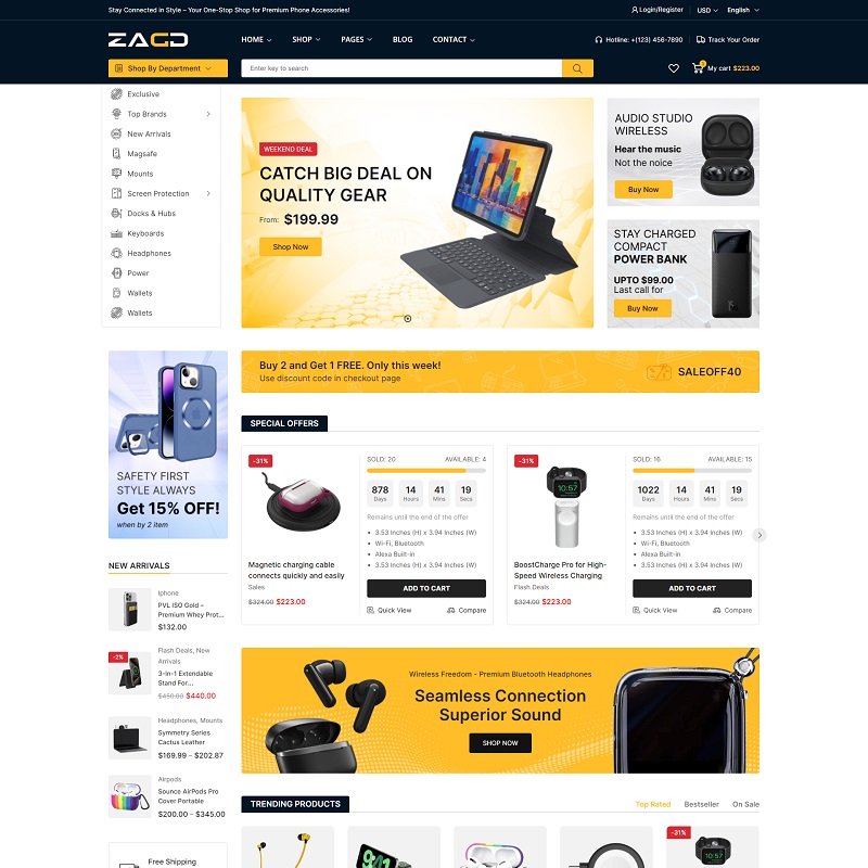 WooCommerce Electronics Store WordPress Theme