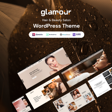 Glamour - Responsive Hair and Beauty Salon WordPress WooCommerce Theme