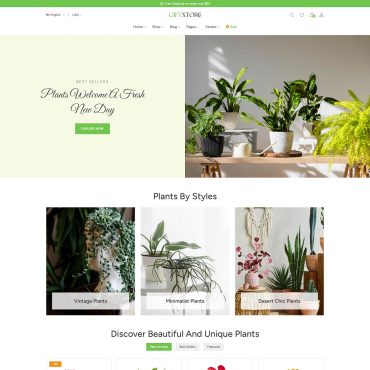 Responsive Plants Shop WordPress WooCommerce Theme